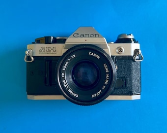 Canon AE-1 Program Film SLR Camera With 50mm FD Mount Lens - Etsy