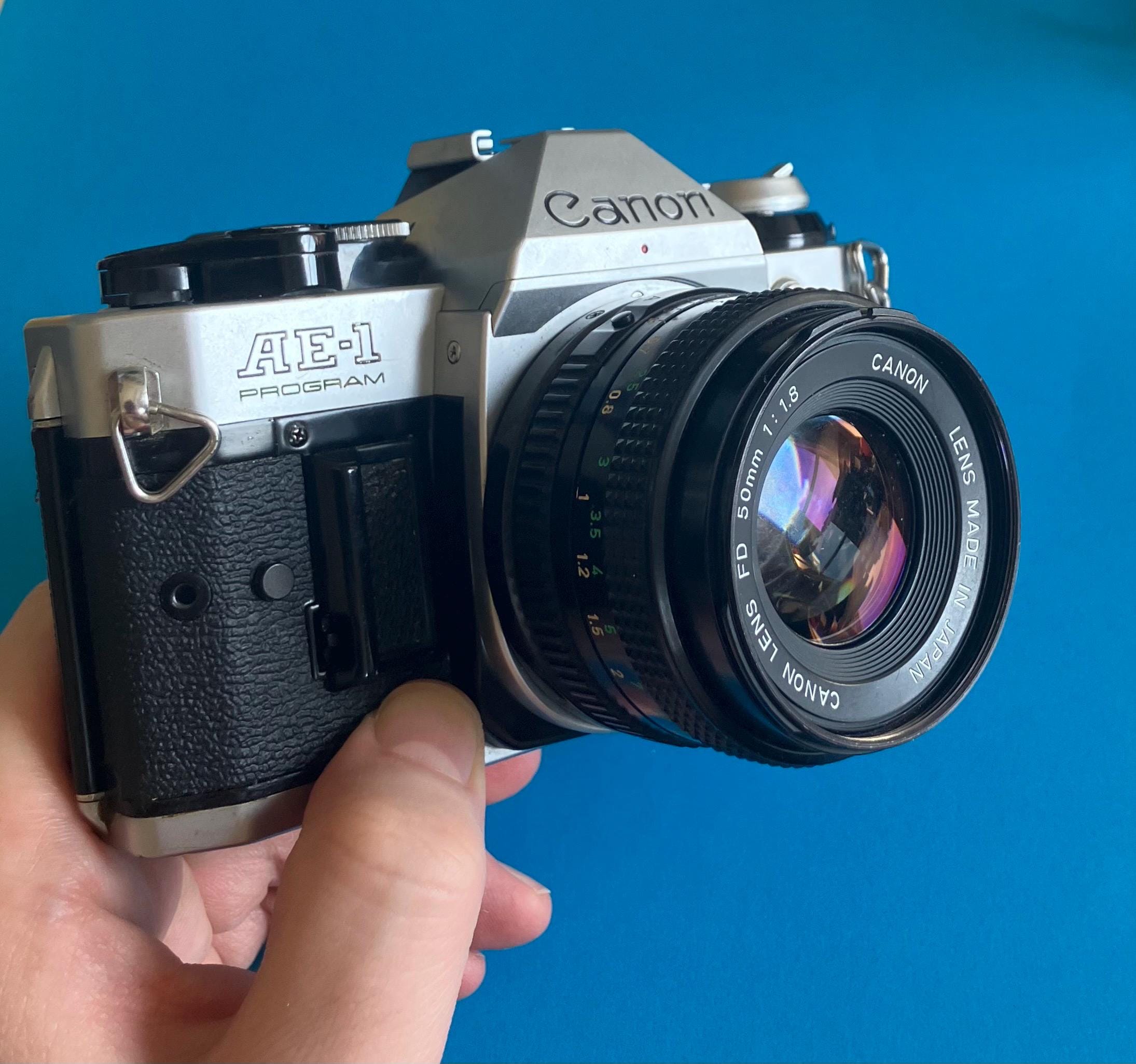 Canon AE-1 Program Film SLR Camera With 50mm FD Mount Lens - Etsy