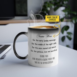 Taza de agradecimiento al pastor personalizada: gracias por darlo todo. Regalo ministerial personalizado para clérigos, predicadores o líderes de la iglesia.