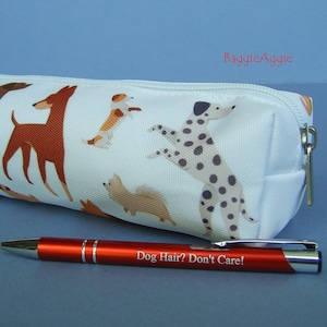 DOGS Crochet Needle Case + Pen. Crochet Hook Holder. Christmas or Birthday Gift for a Dog Owner!