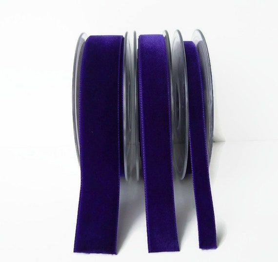Per Metre 22mm Purple Velvet