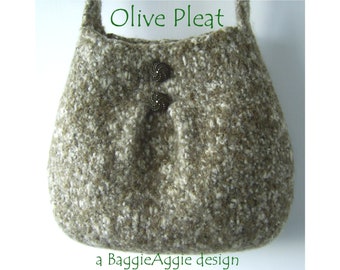 Modèle de tricot de sac à bandoulière en feutre PDF à télécharger instantanément. Tricot sans couture + motif de sac/sac en feutre. Tricoté en rond.