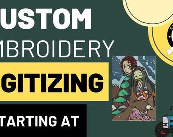 Custom Embroidery Digitizing Service: Logo & Image Conversion