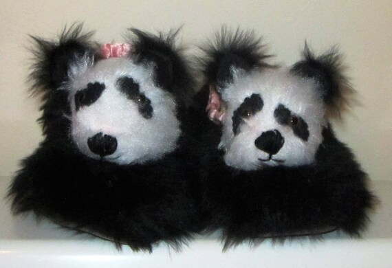 kids panda slippers