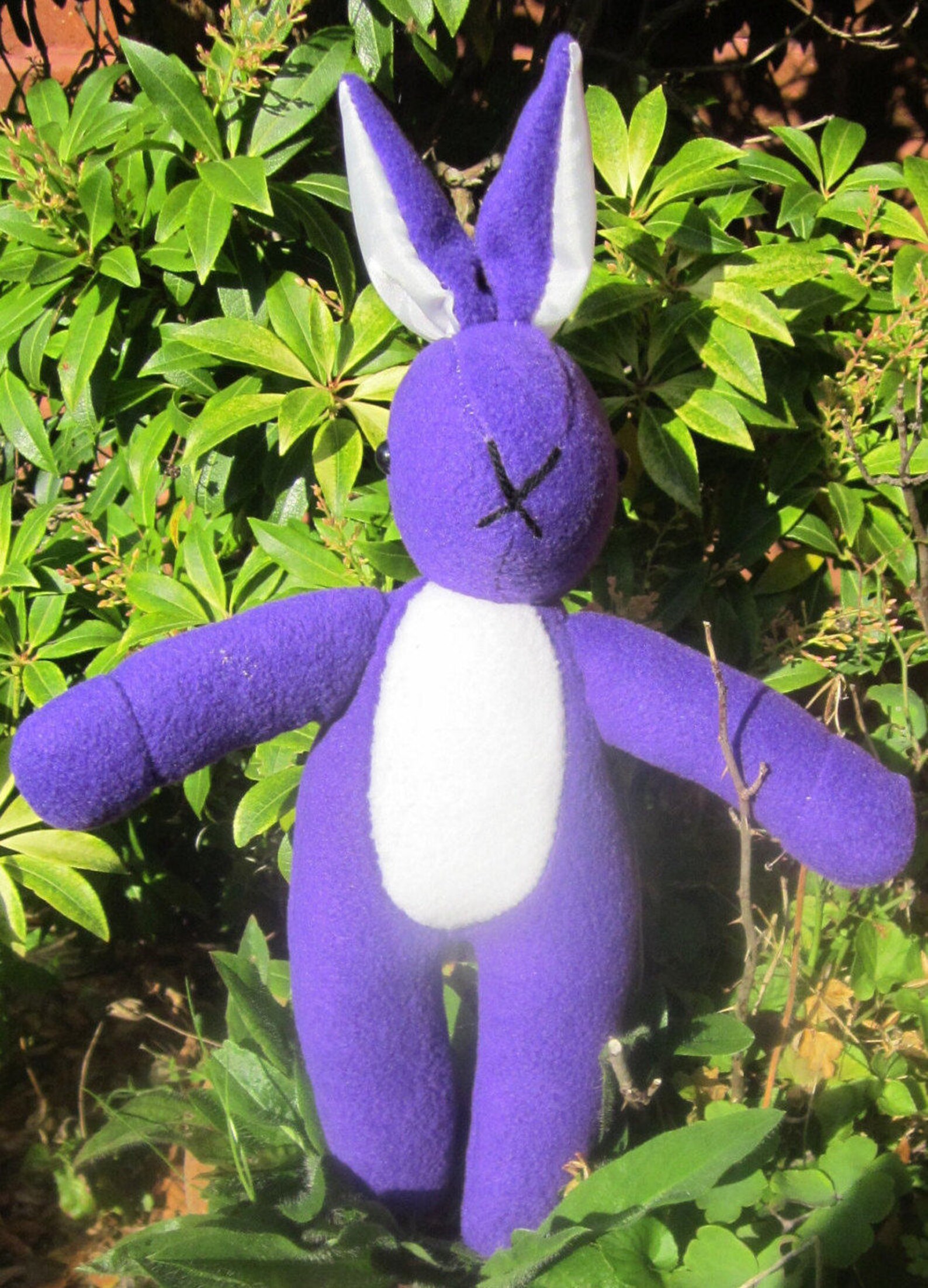 Purple Fleece Baby Rabbit Toys Purple Fleece Bunny Rabbits Etsy UK