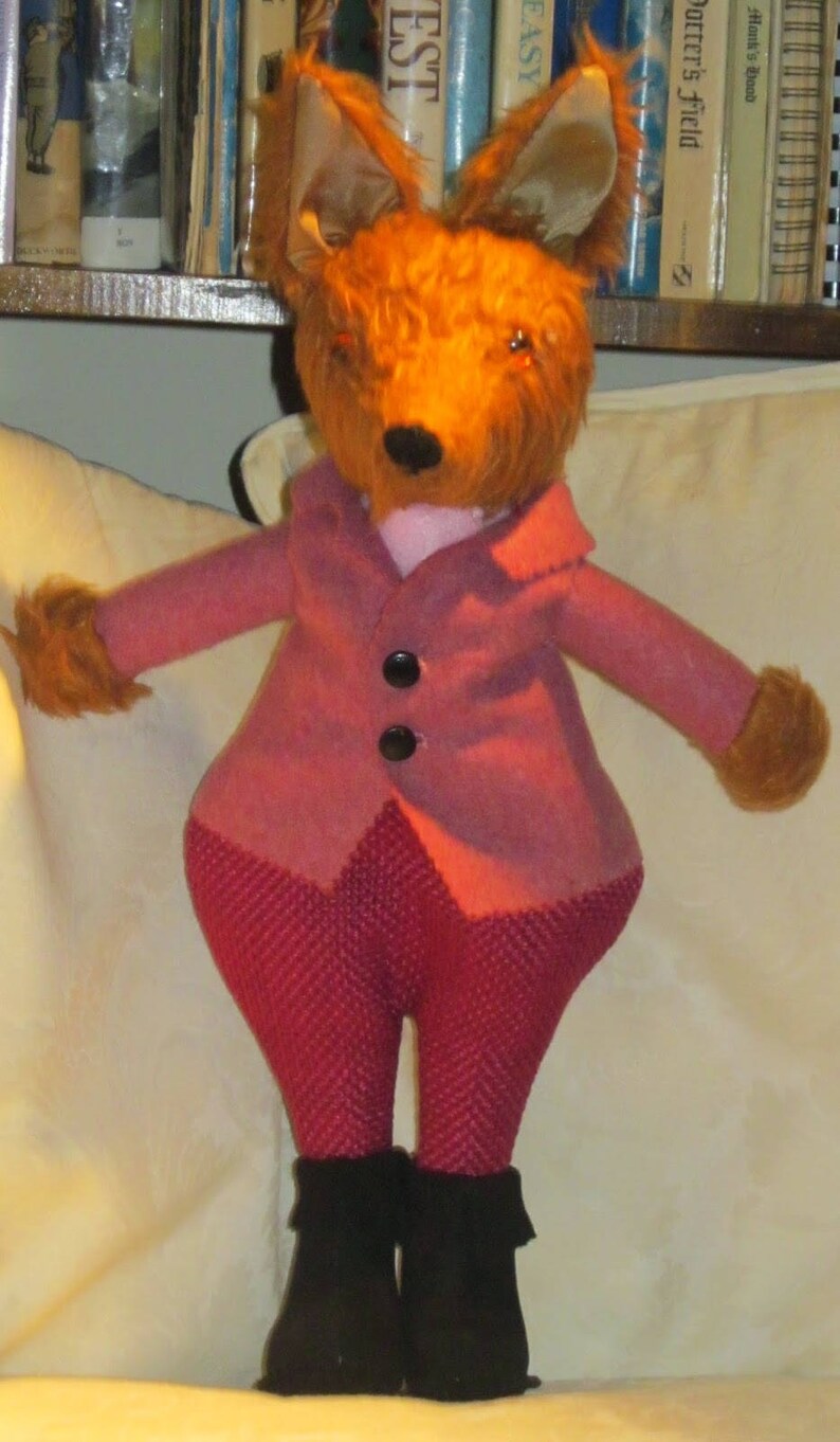 Toddler or Tots Plush Toy Brown Plush Dressed Fox Toy | Etsy