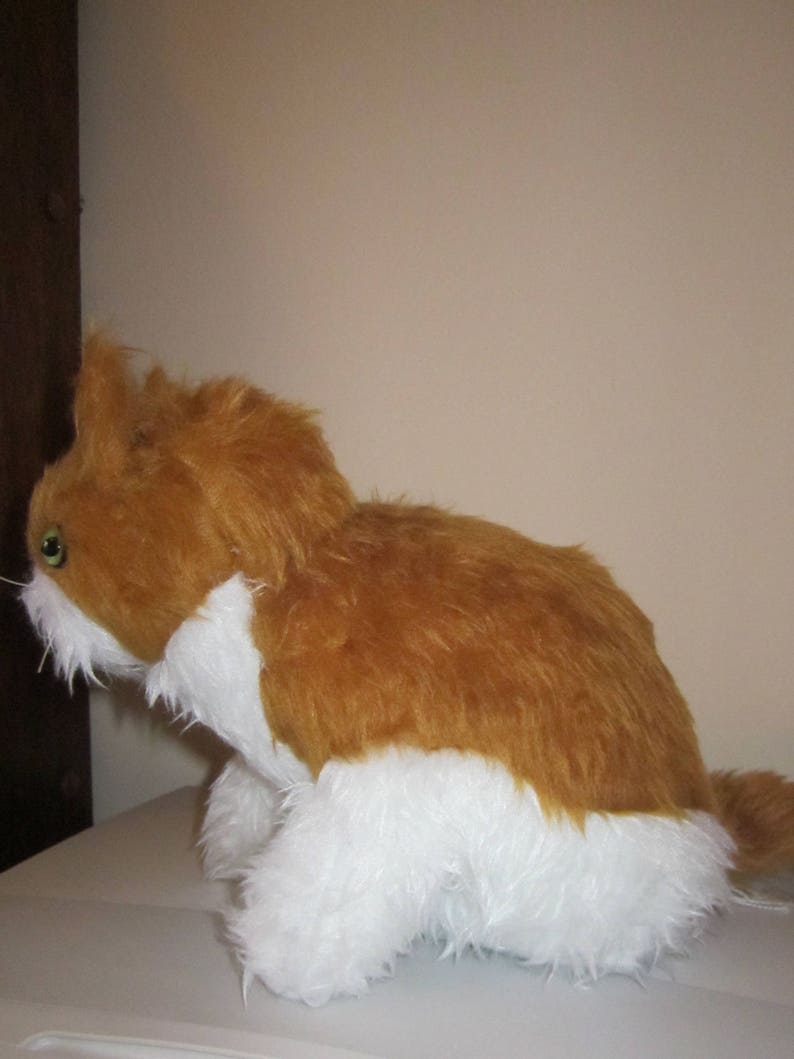 Ginger Fluffy Cat Companion Toy Marmalade Toy Ginger Cat Etsy UK