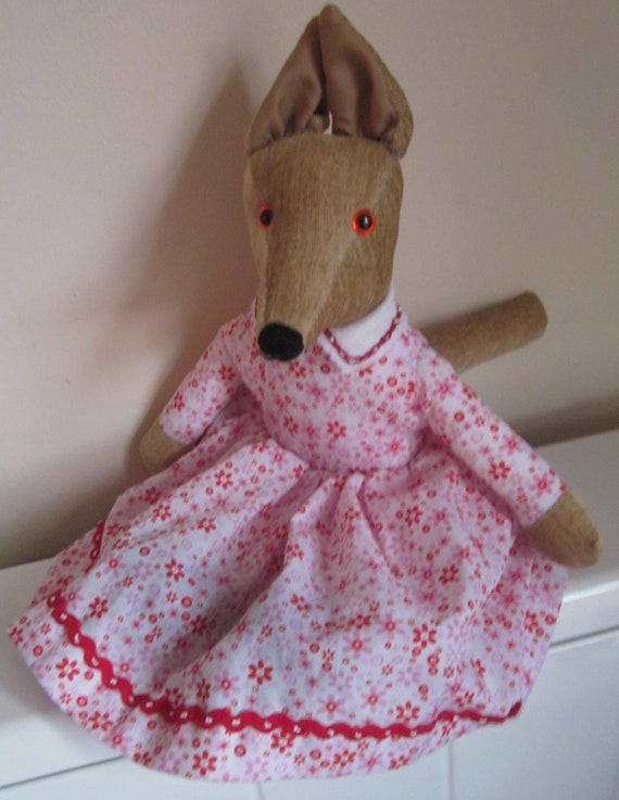 stuffed coyote toy
