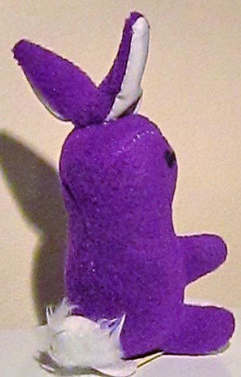 Purple Fleece Baby Rabbit Toys Purple Fleece Bunny Rabbits Etsy UK