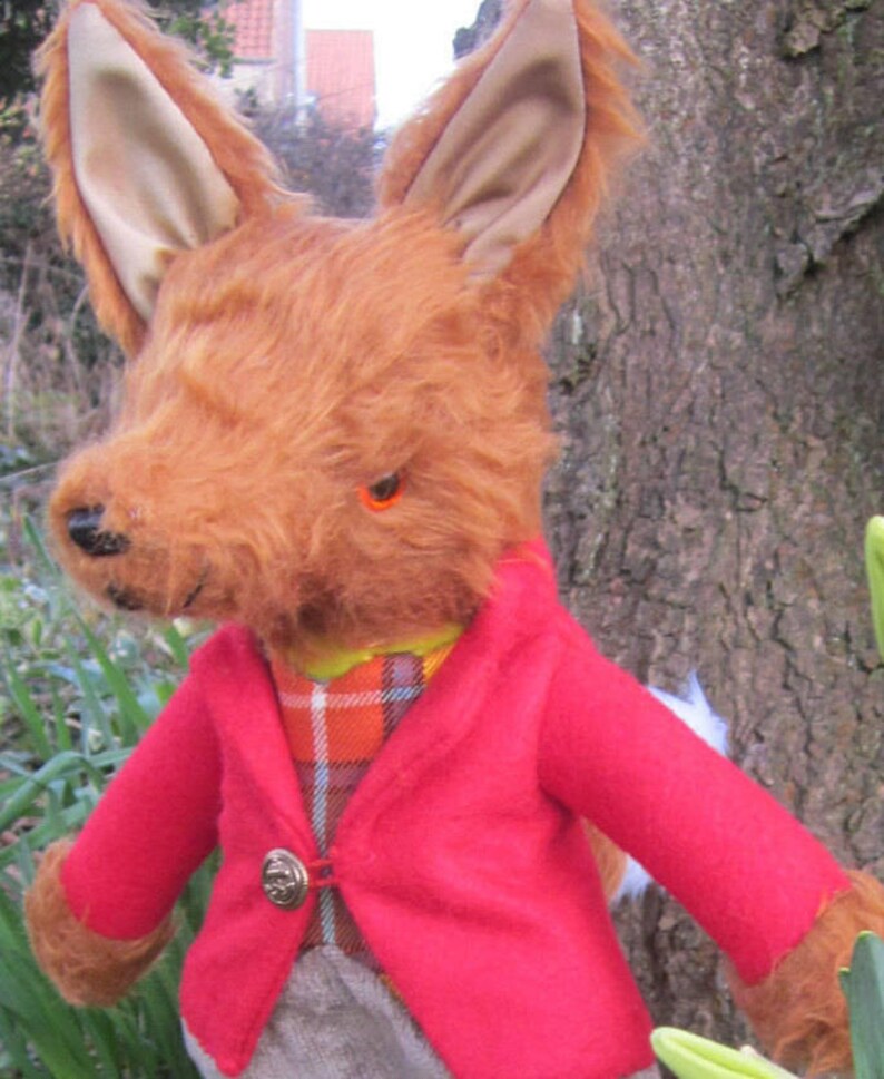 Toddler or Tots Plush Toy Brown Plush Dressed Fox Toy | Etsy