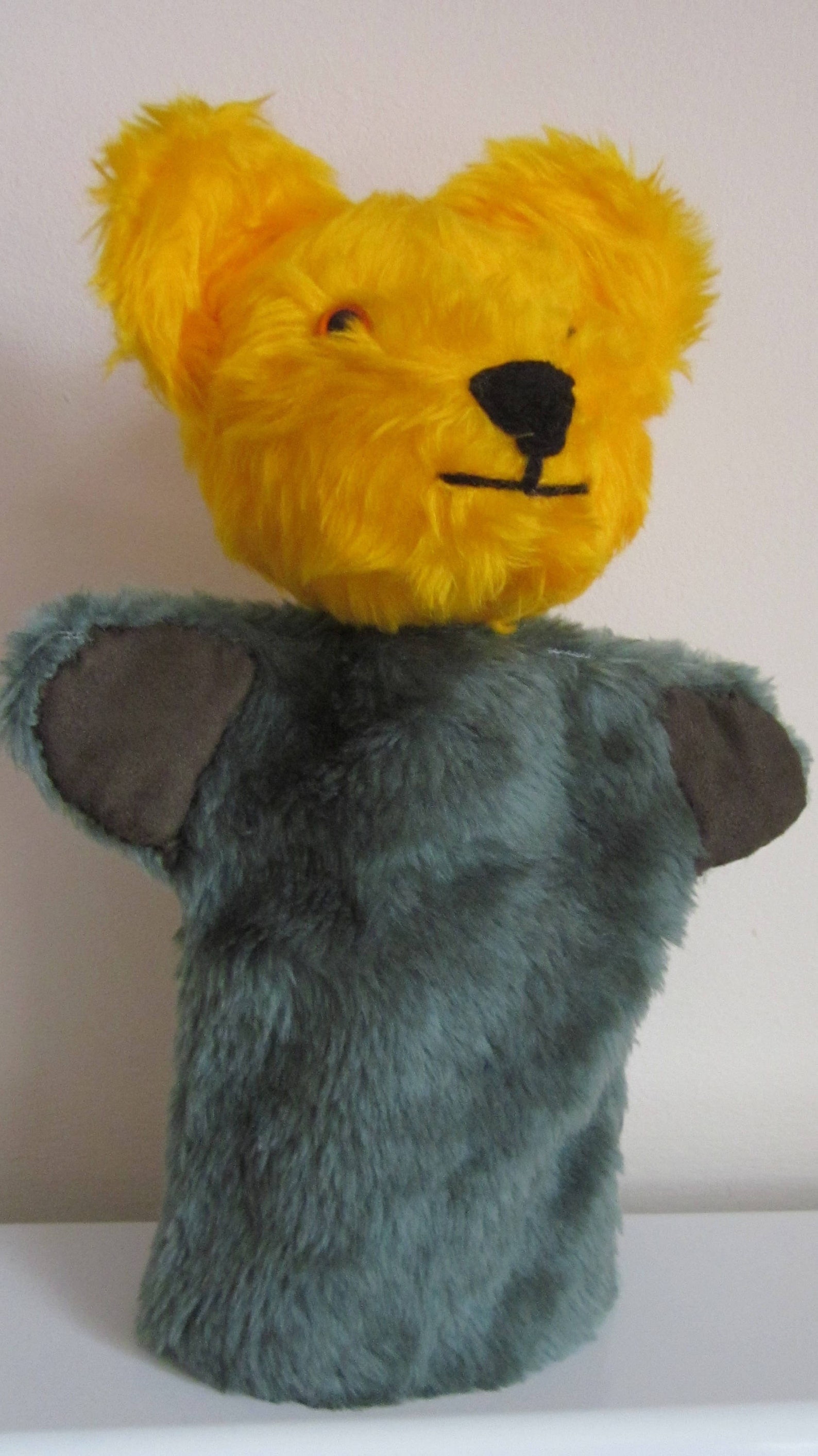 Yellow Kids Toy Bear Puppets Bear Hand Puppet for Toddler Etsy UK