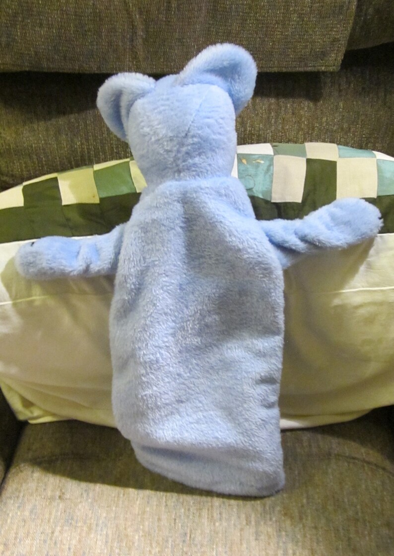 Blue Plush Teddy Bear Arm Puppet Made to Order Special Arm | Etsy