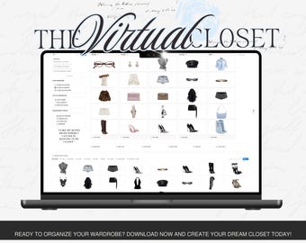 Notion Wardrobe Manager Template, Digital Closet Organizer & Outfit Planner, Style Planner, Digital Wardrobe Organizer, Notion Template