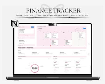 Notion Template Personal Finance Tracker Budget Tracker Income Expense Tracker Business Notion Template Notion Finance Tracker Money Tracker