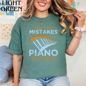 Keyboard Pianist Musician T-Shirt, Music Lover Gift, Piano Player Tee, Unisex Shirt, Garment-Dyed Top