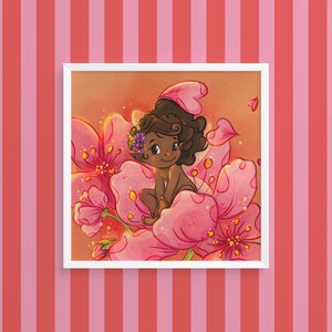 Fairy Girl -  Illustrazione Digitale Stampa Artistica - Download Immediato