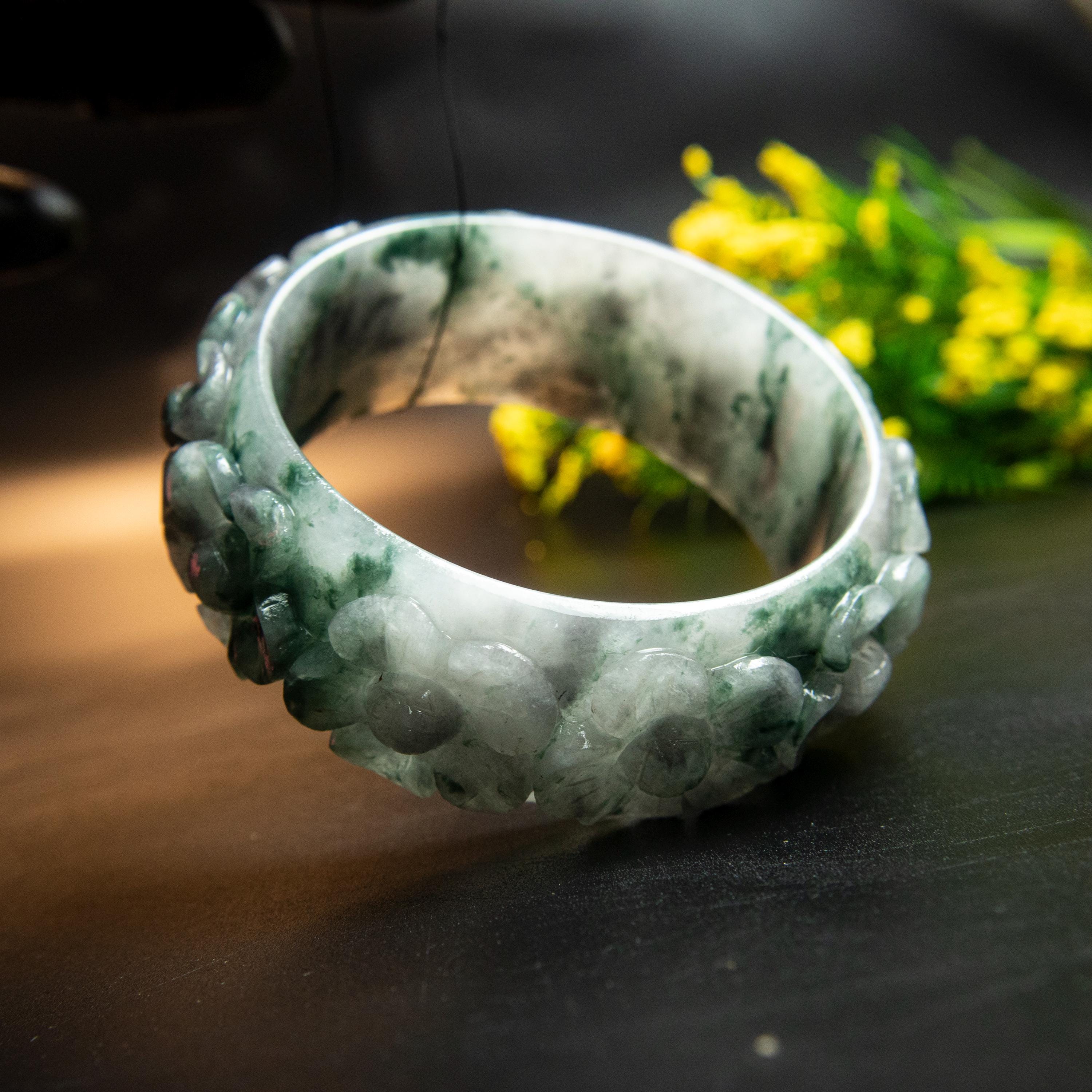 翡翠 バングル 腕輪 天然石 本翡翠 翡翠 バングル ブレスレット 除災