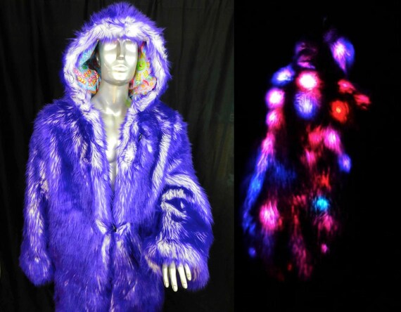 light up fuzzy jacket