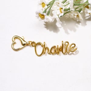 Llavero con nombre personalizado, llavero con cierre de corazón, dije para bolso personalizado, dije para monedero, regalo con letra inicial, lindo llavero para el día de San Valentín