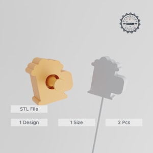 Beer Mug Cake Pop Mold, Party Drink Theme, 2 Piece Set for 3D Printing