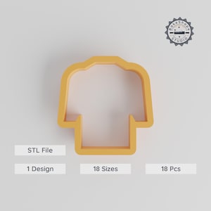 Coat Shape Cookie Cutter Set, 18 Sizes 0.75"-5.00", Perfect for Cookies, Fondant, Clay