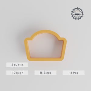Sailor Hat STL, Nautical & Marine Cap Cutter, 18 Sizes, Perfect for Cookies, Fondant, Clay, Summer Event 3D Print File