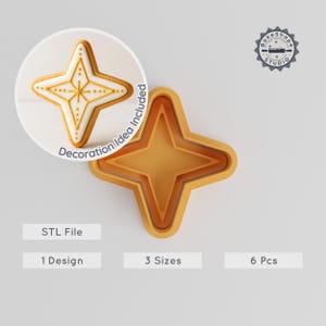 Juego de cortadores de astrología Chitra Nakshatra, impresión 3D STL para galletas, fondant, arcilla y jabón