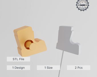 Boot Cake Pop Mold, Space Boot Design, 2 Piece Set, Astronaut Footwear, Cosmic Boot, STL File for 3D Printing