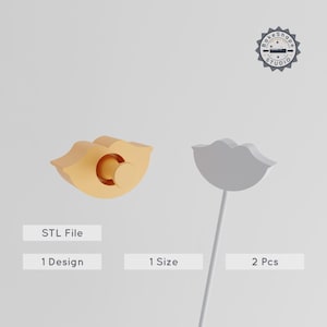 Lips Cake Pop Mold, Kiss Mark STL File for 3D Printing, Mouth Grin, Smiling Lips Design