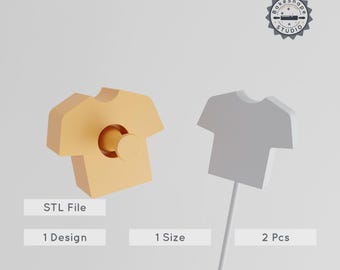 Soccer Jersey Cake Pop Mold, Football Shirt 3D Print STL, Sportswear T-Shirt Design