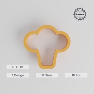 Ensemble d'emporte-pièces en forme de brocoli, 18 tailles, parfait pour les biscuits, le fondant, l'argile et les légumes verts