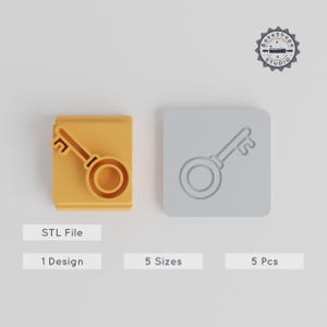 Tegelstempelset, 20-40 mm, game Night-ontwerp, perfect voor klei, koekjes en fondant