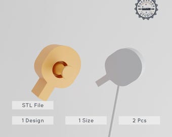 Table Tennis Cake Pop Mold, Ping Pong Racket Design 3D Print STL File