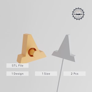 Molde de cone para bolo pop STL, cone de trânsito, cone de segurança, arquivo de impressão 3D
