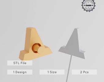 Cone Cake Pop Mold STL, Traffic Cone, Safety Cone 3D Print File