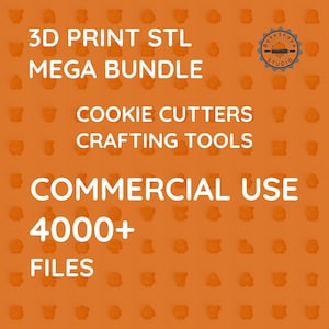3D Print STL Mega Bundle – Studio License | Cookie Cutters, Crafting Tools + Commercial Use, 1 Year Updates, PNG Renders