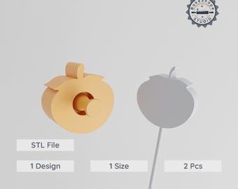 Fruit Cake Pop Mold, Healthy Snack Design, 3D Printing STL File Set