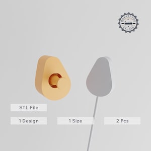 Molde para cake pops de aguacate, impresión 3D STL de verano, forma de fruta orgánica superalimento, descarga instantánea