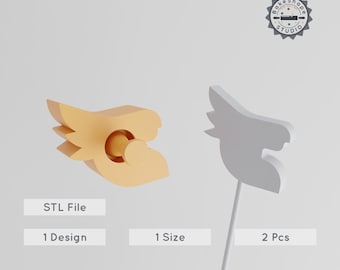 Cockatoo Cake Pop Mold, Tropical Bird 3D Print STL, Parrot Icon Summer Party Decor