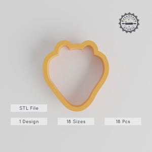 Crocodile Shape Cutter, 18 Sizes, Cookie & Clay Design for Camping, Fun Jungle Reptile, Instant Download STL