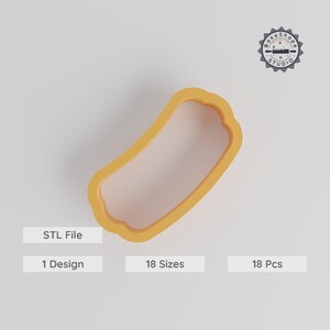 Emporte-pièce en forme de hot-dog, lot de 18 tailles, parfait pour les biscuits, le fondant et l'argile, favori pour pique-niquer