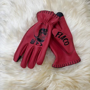 Guanti Godwerk Flaco Top Premium Biker Motorcycle Chopper Shank fatti a mano Chicano Club Style Moto Stuka modello Harley Davidson Vintage Look
