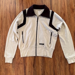 Vintage 70s Adidas Wool Track Jacket - Trefoil Logo - Rare Find