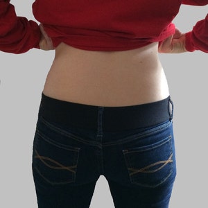 Eliminate muffin top with soft waist band in the back of your jeans. Send your own for conversion.