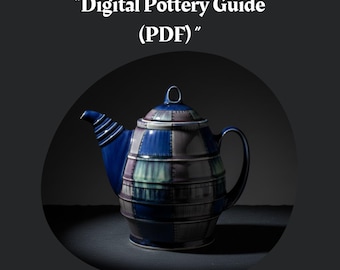 DIY Teapot Pottery Digital Guide + Pattern (PDF/JPEG – Not a Printable Cut-Out Sheet)