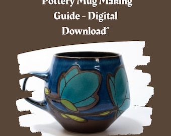 Pottery, DIY Digital Guide & Pattern – Tapered Mug (PDF File, Not a Pre-Cut Template)