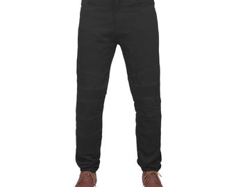 Black biker jeans motorcycle Kevlar jeans riding with level 2 protectors