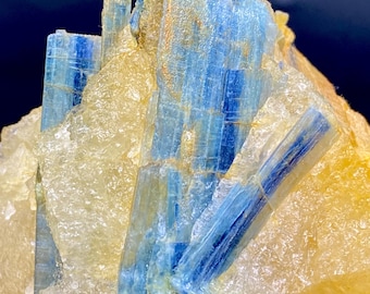 Raw Blue Kyanite Crystal Specimen: Pakistan Healing Stone (338g, 81x72x52 mm)