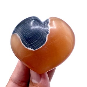 Honey Calcite Heart: 473 Carat Crystal Healing Stone
