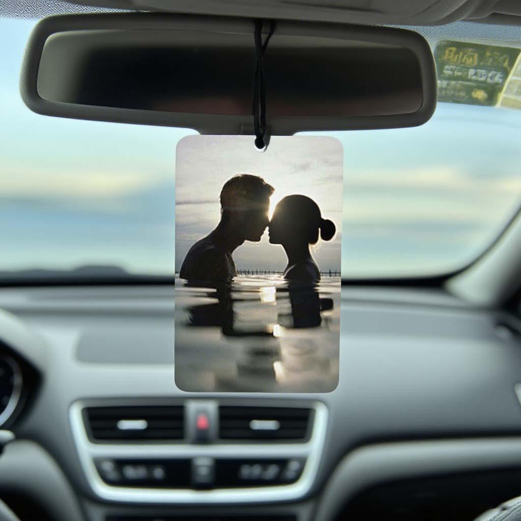 Custom Photo Car Air Freshener, Double Sided Car Decor, Gift for Husband, Gift For Boyfriend, Car Scented Cards